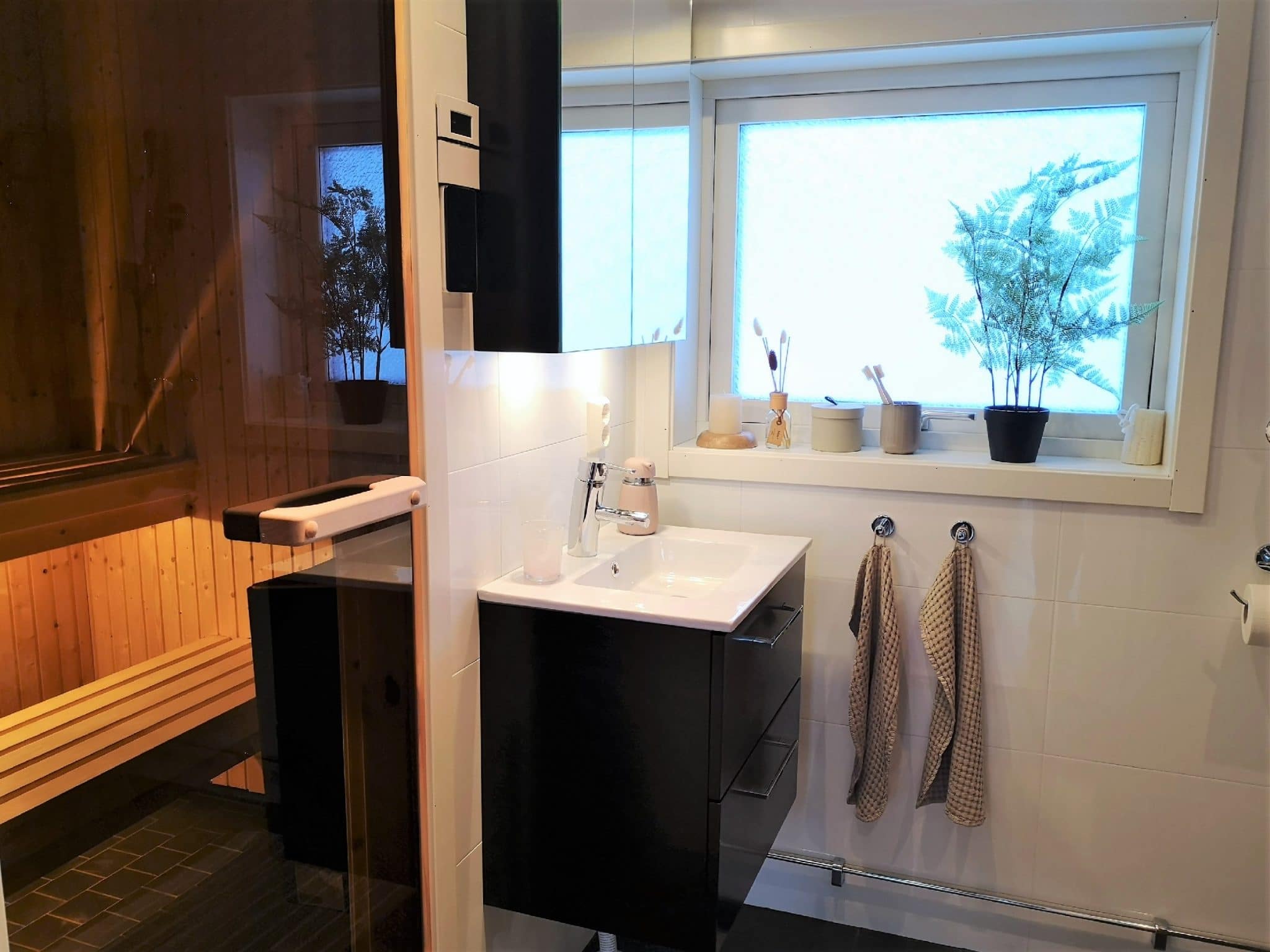 Bathroom with sauna on Övre Vikvägen in Åre Sadeln.