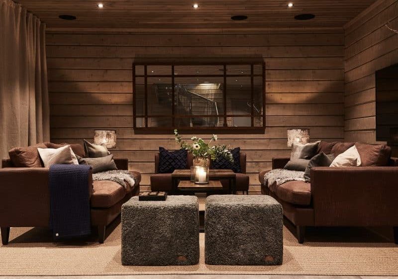 Beautiful living room in Lodge 56 in Åre.